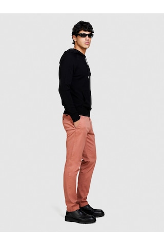 Sisley Streç Pamuklu Kemer Delikli Slim Fit Pantolon Erkek Bordo Pantolon - 324p4aıhsf021