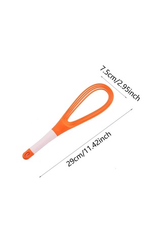 Adet 29 Cm Döner Çırpıcı, Plastik Mutfak Çırpıcısı, Düz Balon Çırpıcı, Kalın Telli Yumurta Çırpıcısı, Pişirme Karıştırma Çırpma Çırpma, Turuncu
