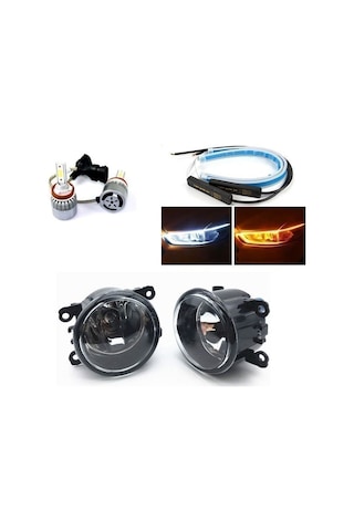 Ford Custom 2012-2017 Led Xenon Sis Farı + Far Üstü Kayan Led Seti