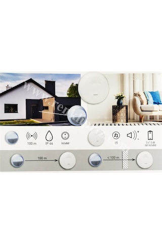 Legrand 094252 Comfort Kablosuz Zil 100 Metre Menzil