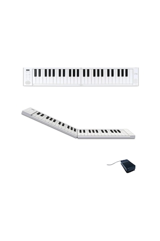 Blackstar Carry-on Folding Piano 49 Touch Tuşlu Taşınabilir &amp Katlanabilir Klavye Beyaz