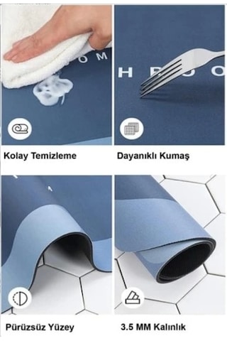 Bay Süper Emıcı Banyo Paspası Najmaddin Diğer