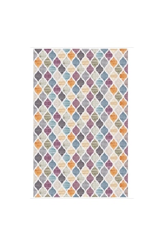 Rainbow Kaymaz Tabanlı Makinede Yıkanabilir Halı Kilim Yollu Renk