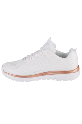 Skechers Graceful - Get Connected 12615-wtrg Kadın Spor Ayakkabı Beyaz Beyaz