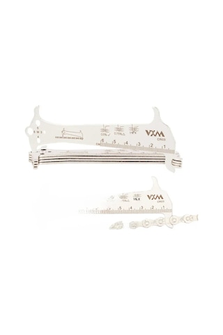 Geeksen Vxm Bisiklet Zincir Ölçü Aleti: 3'ü 1 Arada Zifiri, Cetvel Ve Kaliper - Paslanmaz Çelik, Tam Doğruluk, Tüm Bisiklet Tipleri İçin Bakım Gereci Çok Renkli