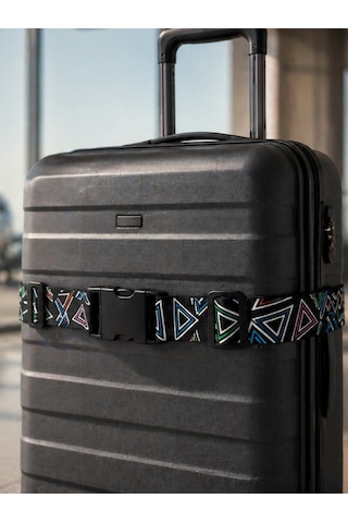 Seyahat Seti Boyun Yastığı Pasaport Kılıfı Valiz Kemeri & Etiketi 4 Lü Travel Set Gri