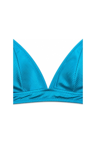 Büyük Beden Geniş Üçgen Kesim Ayarlanabilir Askılı Kadın Bikini Üst Yeşil