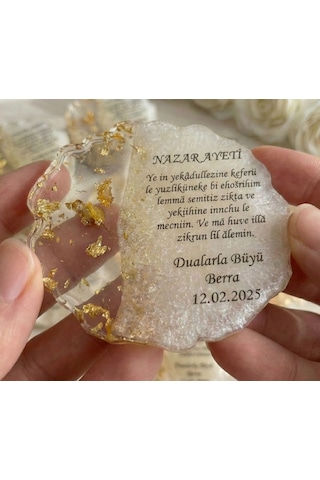 25 Li Nazar Duası Magnet Sünnet, Doğum Günü, Mevlüt Hediyelikleri, Kişiye Özel Hatıra Magnet 25pcs