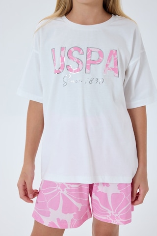 U.s. Polo Assn. Kız Çocuk Pembe Şort Takım Pembe
