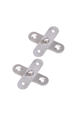 Homyl 2 Adet Paslanmaz Çelik Gizli 360 Derece Döner Menteşe Tarif Edildiği Gibi