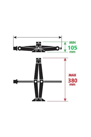 Powerfull 2 Ton Akordiyon Makas Kriko - Cırcır Kollu