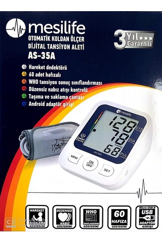 Hemengo Otomatik Koldan Ölçer Dijital Tansiyon Aleti - As-35a Hmngobzs