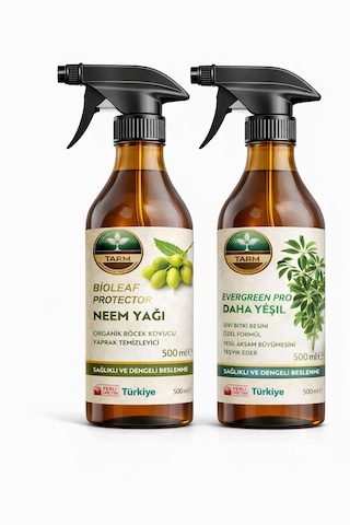 Daha Yeşil Bitki Besini Ve Neem Yağı İkili Bakım Seti 2 L - 1 L - 1 L - 500 ML