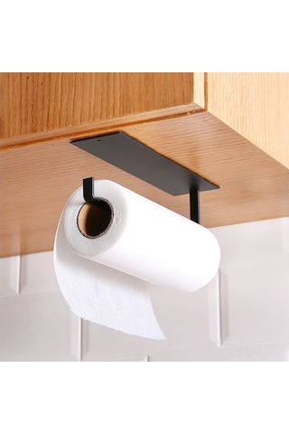 Xindoker Stainless Steel Magnetik Havlu Ve Kağıt Torba Tutucu - Duvarı Zarar Vermeden Mutfak/banyo Kullanıma Uygun Siyah Diğer