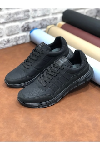 Lepons Büyük Numara 48-49-50 Hafif Rahat Spor Ayakkabı Siyah