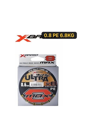 Ygk X048 Ultra 2 Max Pe Wx8 200m Multicolour İp Misina 0.8pe 6.8kg