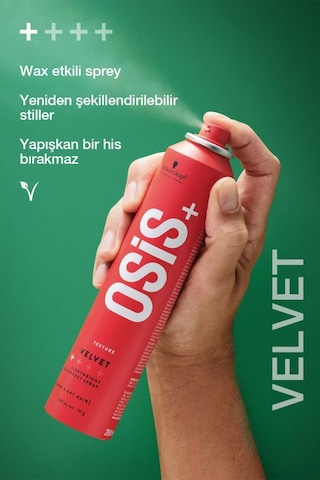 Schwarzkopf Osis Velvet Ultra Hafif Wax Efektli Sprey 200 ML