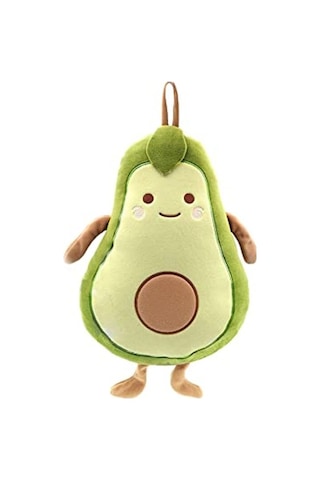 Avokado Temalı Peluş Yastık, Pofuduk Ve Rahat 35 x 35