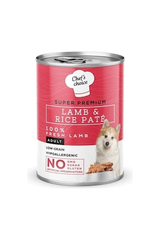 Chefs Choice Kuzulu Pirinçli Ezme Köpek Konservesi 400 Gr