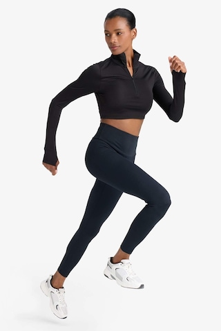 Defacto Defactofit Yüksek Bel Baskılı Beli Saran Esnek Kumaş Sporcu Tayt B4147ax25aubk81 SiYAH