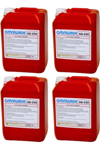 Omniwash Sd-250 Sıvı Arap Sabunu 4 X 5000ml 4'lü Set