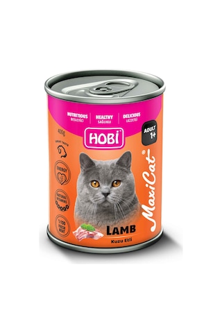 Hobi Maxicat Kuzu Etli Yetişkin Kedi Konservesi 400 Gr X 6 Adet