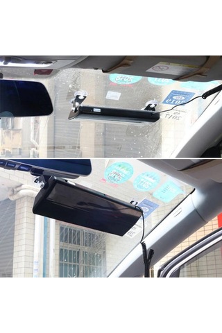 Kumandalı Polis Çakarı Cam İçi Vantuzlu 9 Led Kırmızı Mavi Beyaz Çakmaklık Girişli Ön Arka Cam (STS OTO AKSESUAR)