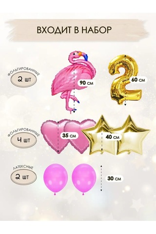 Fiolento 2 Yaş İçin Kız Çocukuna Hediye Rakamlı Doğum Günü Balonları 169909989 PEMBE