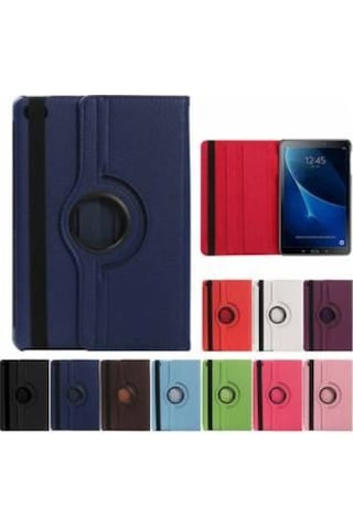 Huawei Uyumlu Mediapad T5 10.1 Dönerli Stantlı Tablet Kılıfı+Tablet Kale