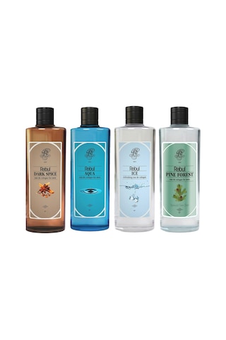 Rebul Aqua + Dark Spice + Ice + Pine Kolonya 4 x 250 ML Rebul Aqua + Dark Spice + Ice + Pine Kolonya 4 x 250 ML