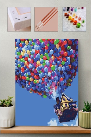 Sayılarla Boyama Seti - Balonlar 60x75cm