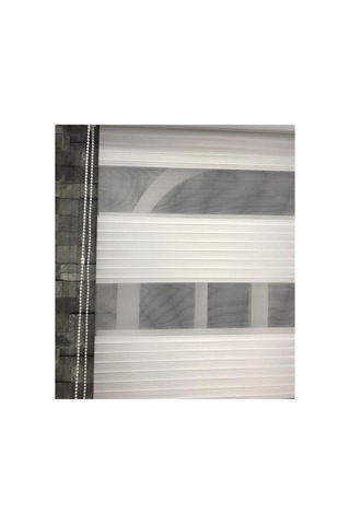 Pliseli Zebra Stor Perde Ekru Kırık Beyaz Ithal Bambu Güneşlik Alüminyum Kasa