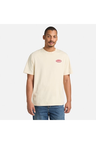 Timberland Gas Station Back Graphic Erkek Gri T-shirt Tb0a5mq42601 2800153