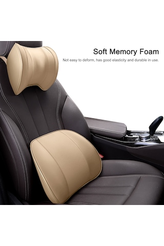 Samdoo Araç Baş Yastığı - Hafızalı Köpük Boyun Desteği - Siyah Renk - Rahat Uyku İçin