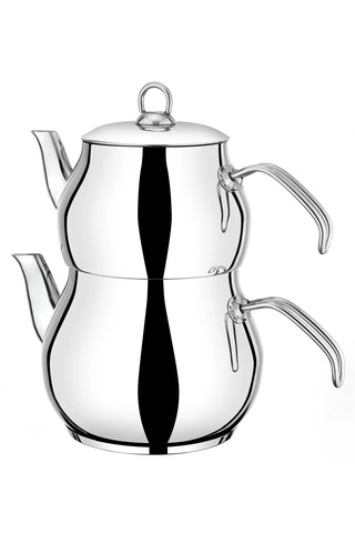 Yunusoğlu Home Hüma Midi Boy Çelik Çaydanlık Takımı Diğer