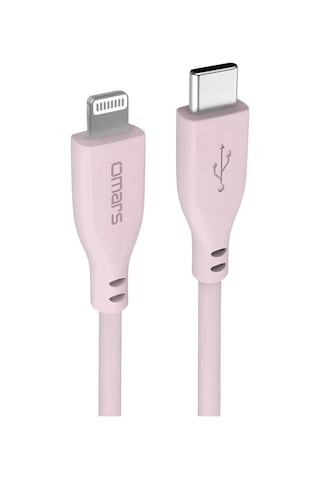 Omars OMCB010P 20 W 3A 1 M Type-c To Ligthning Hızlı Şarj Kablosu Pembe