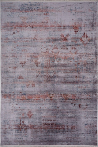 Artemis Halı Bella 06495a Terra Gri Retro Bohem Tarzı İpek Halı