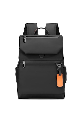 Dizüstü Bilgisayar Sırt Çantası 15,6 İnç Seyahat Sırt Çantası Usb Şarjlı Okul, Eğlence, İş, Su Geçirmez Naylon Siyah