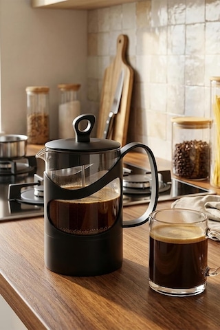 Tr 131061-834 French Press Süzgeçli Çay Kahve Kupası 600ml Diğer