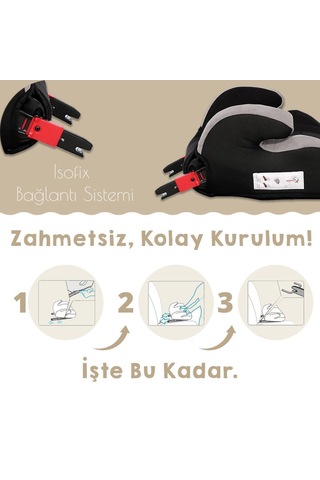 Lorelli Sirius New Isofix Oto Koltuğu Yükseltici - Yeşil