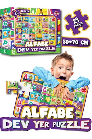 Kidsan Alfabe Dev Yer Puzzle