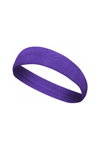Havlu Kafa Bandı Alın Ter Bandı Headband Mavi Mor