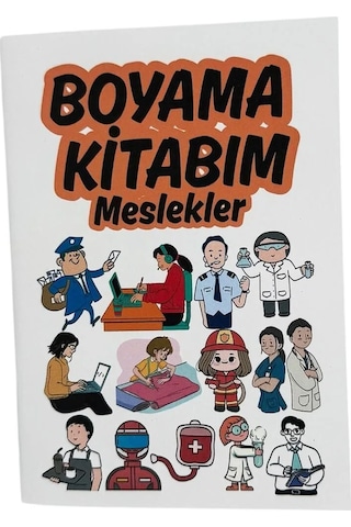 Meslekler Temalı Seyahat Boy Boyama Kitabı 140x100 Mm
