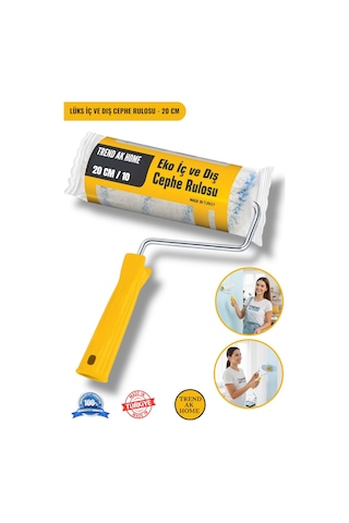 Lüks 20 Cm İç Dış Cephe Rulosu Sap - Profesyonel Boyacı Rulosu