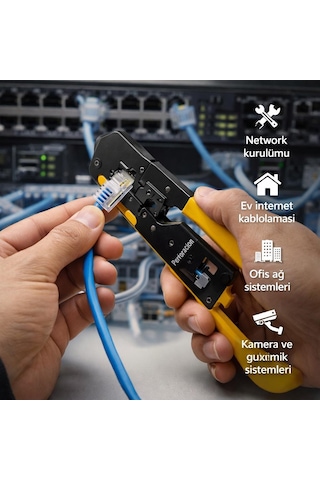 Apronx Apx-cr45 Rj45 Rj11 Yeni Nesil Pense Seti Cat5/cat6/cat7 Yedek Bıçaklı
