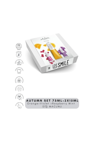 Ohlala Orange Mint 75 Ml + Violet Mint 15 Ml + Raspberry Mint 15 Ml Autumn Set Diş Macunu