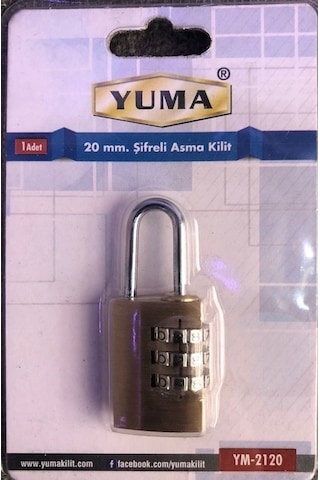 Yuma Pirinç Şifreli Asma Kilit 20 Mm