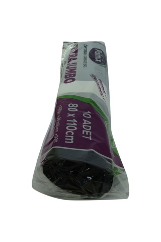 Polmix Çöp Torbası Extra Jumbo Boy Siyah 10'lu 80 x 110 CM 300 G
