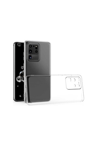 Galaxy S20 Ultra Kılıf Zore Kamera Korumalı Süper Silikon Renksiz