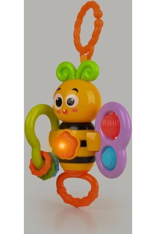 Let's Be Child Işıklı Sevimli Arı Diş Kaşıyıcı Çıngırak LC-31004 Çok Renkli